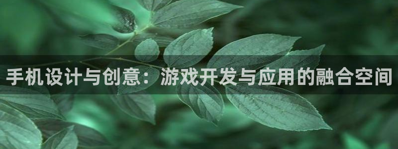 沐鸣娱乐2平台：手机设计与创意：游戏开发与应用的融合空间
